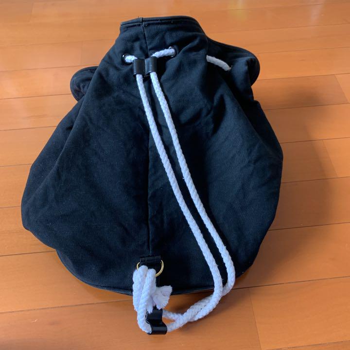 シャネル 非売品 ノベルティ巾着ショルダーバッグ シャネル キャンバス 巾着 ショルダー バックパック ブラックx