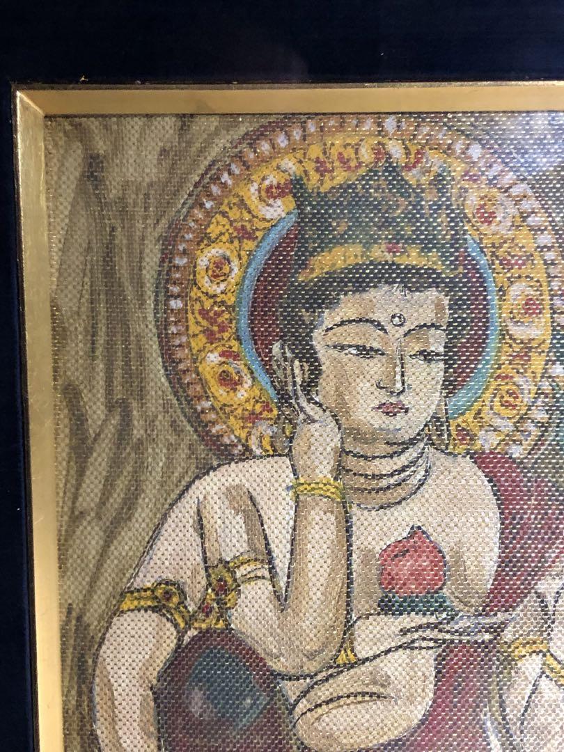 滝川先生佛画。西洋画。昭和時代。1966年。滝川太郎。美品。美術品。 滝川先生佛画。西洋画。昭和時代。1966年。滝川太郎。美品。美術