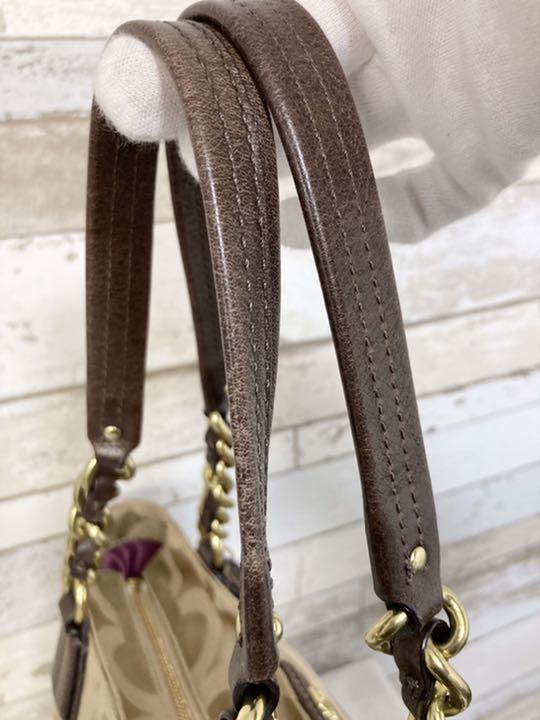 きまして 良品 オプアート キャンバス トートバッグ glryI-m74141022601 COACH コーチ 20481 ではなく