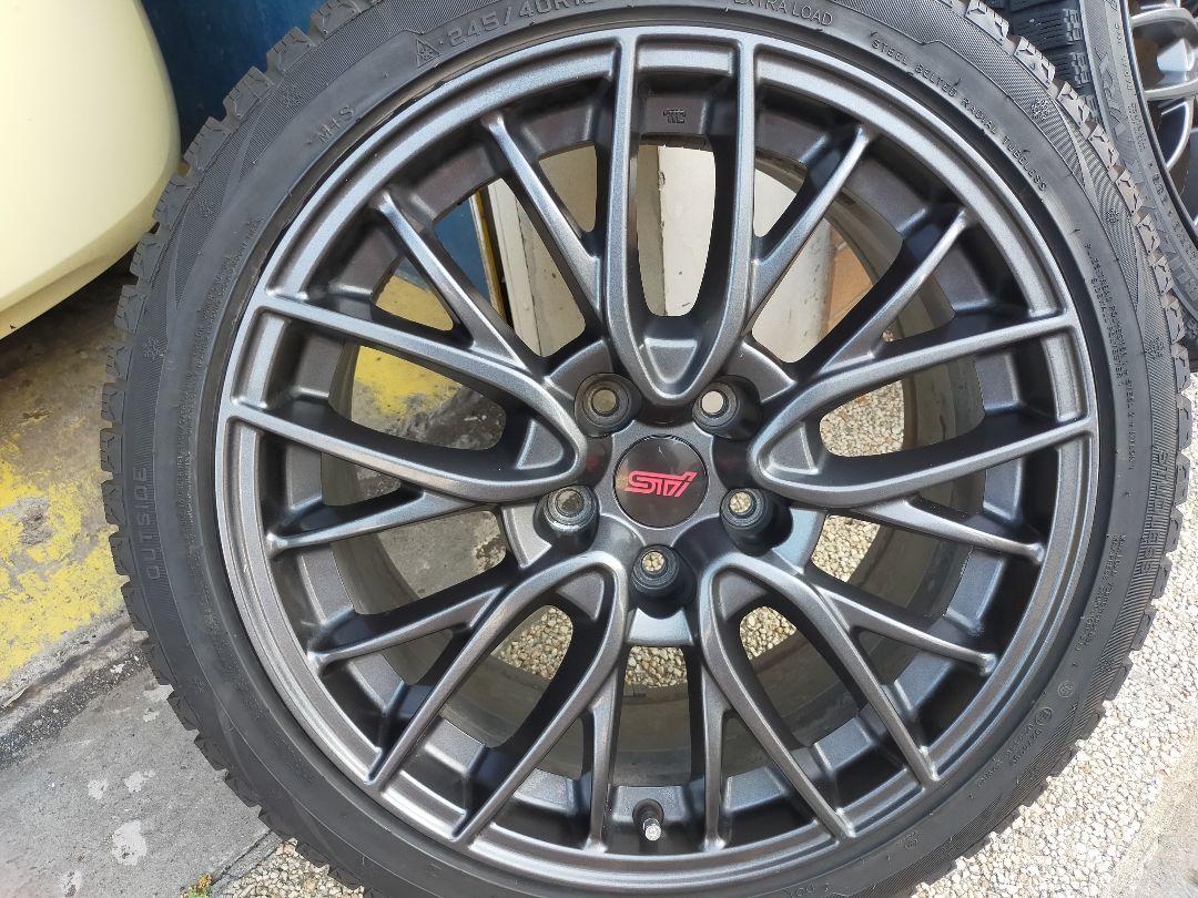 18インチ スタッドレス インプレッサWRX STi GVB 純正ホイール