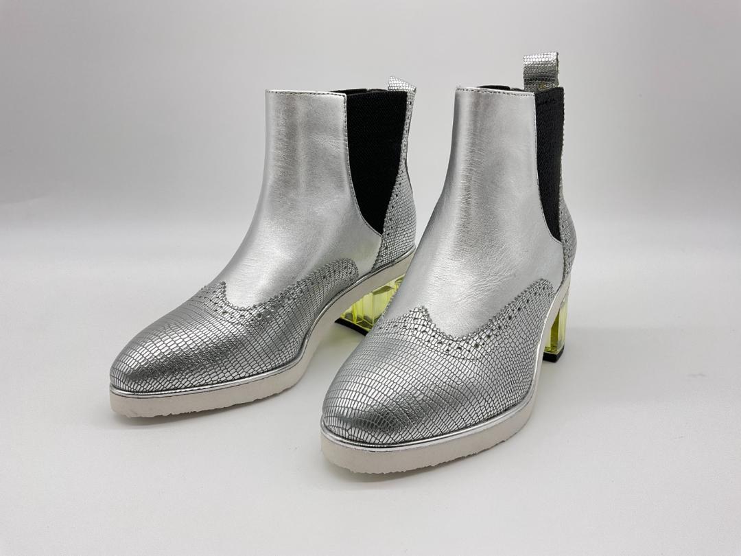 【未使用品】UNITED NUDE クリアヒールサイドゴアブーツ