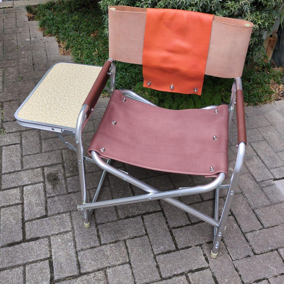 アウトドア クリスマス 本革張替 収納チェア サンタ座り 送料込 アウトドア クリスマス 本革張替 収納チェア サンタ座り 送料込