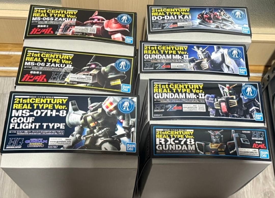 HG 21st シャアザク、グフフライトタイプ、ガンダムMkⅡ他計7セット