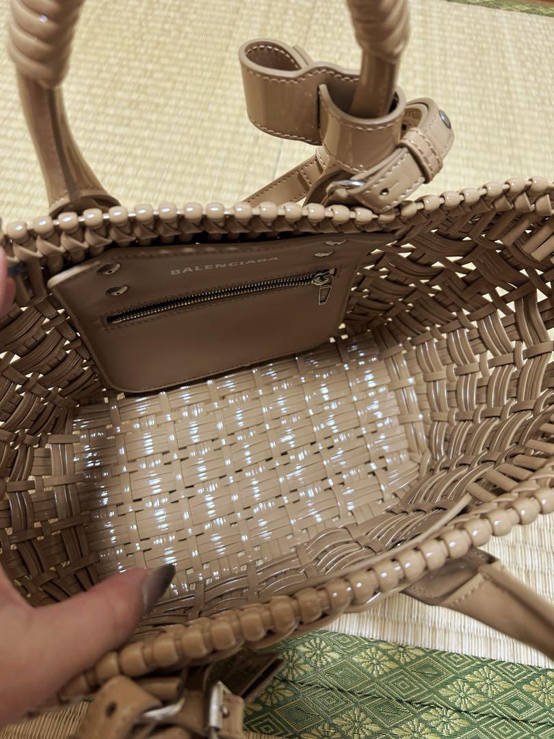 BALENCIAGAビストロ　かごバッグ　 ベージュ　2way
