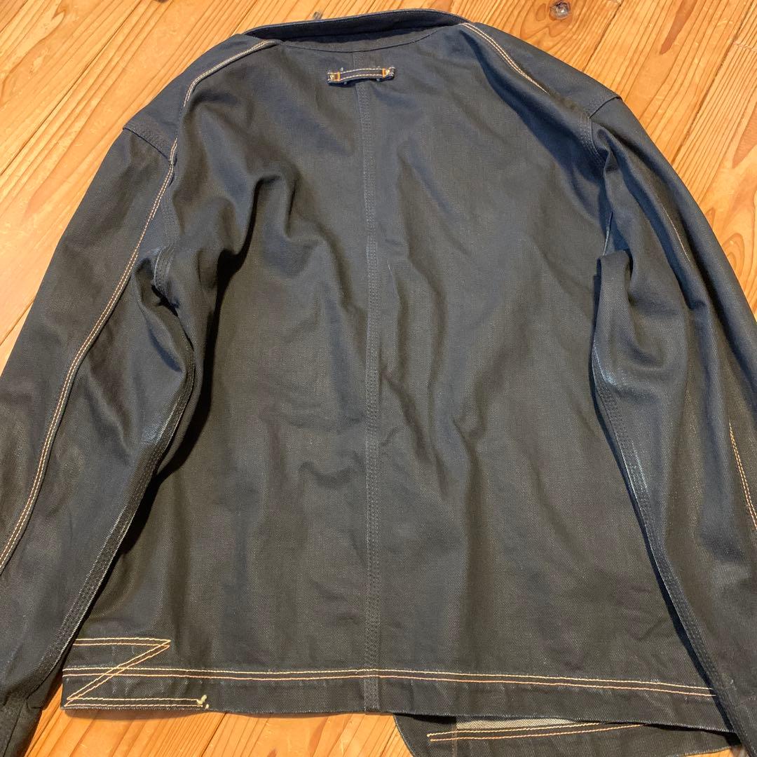 ネイビー デニムジャケットL