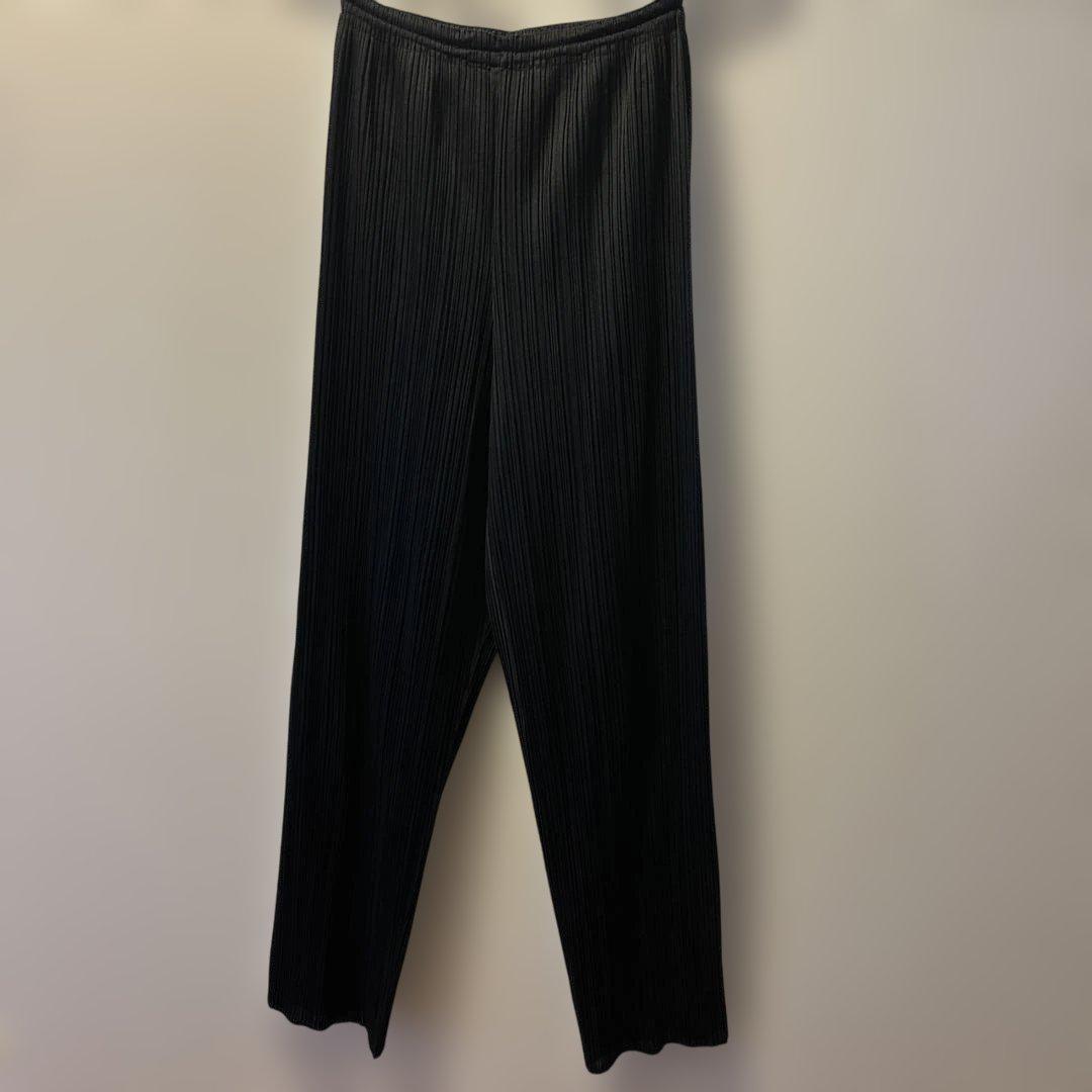 issey miyake pleats please プリーツパンツ ブラック Pleats Please Issey Miyake ストレート イージーパンツ