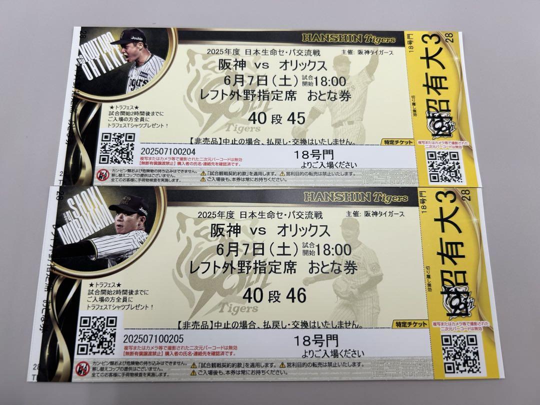 セパ交流戦　阪神　オリックス　野球