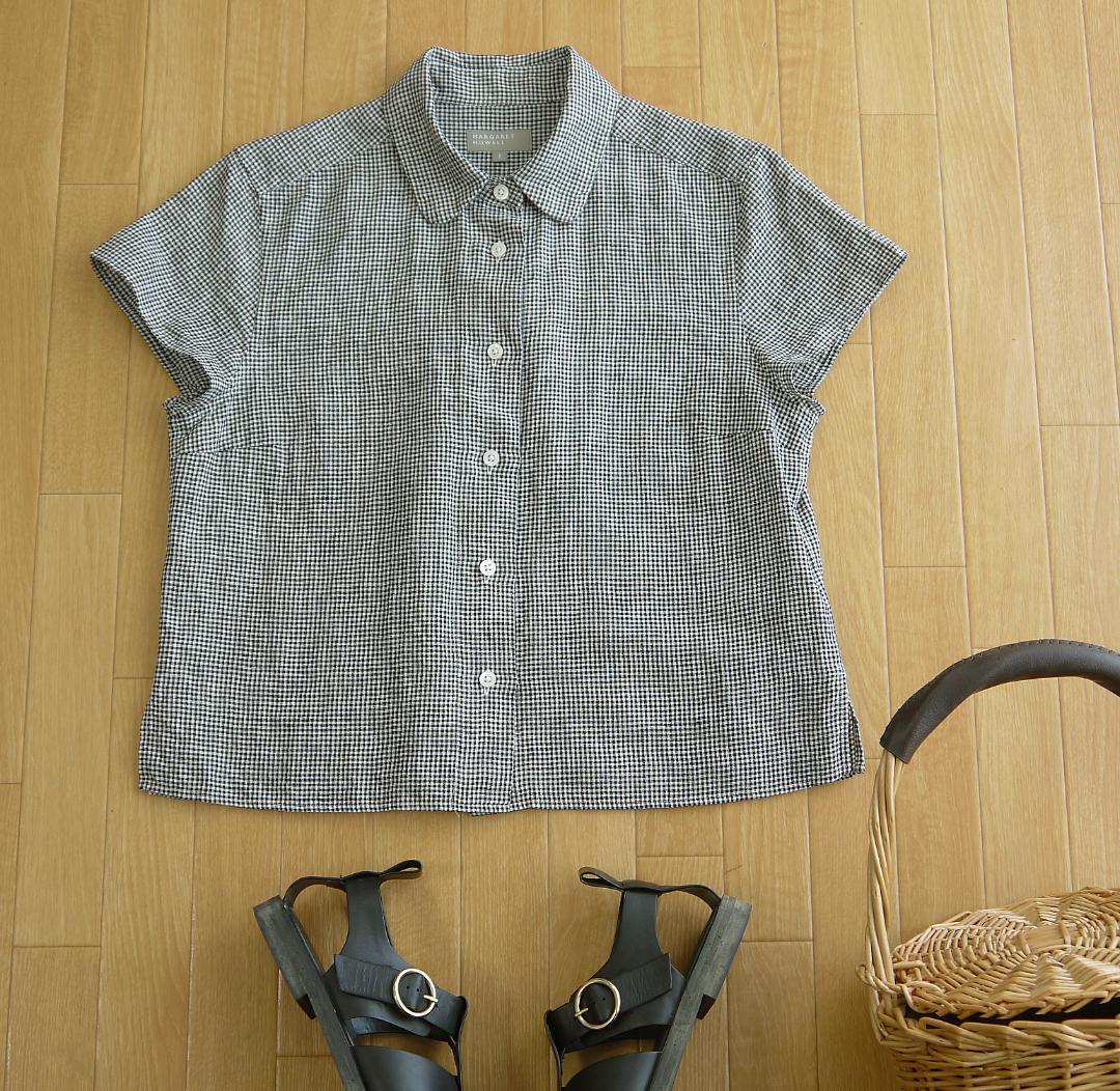 在庫限り Lune様専用 Margaret Howell 丸襟ギンガムチェックシャツ Www Anavara Com