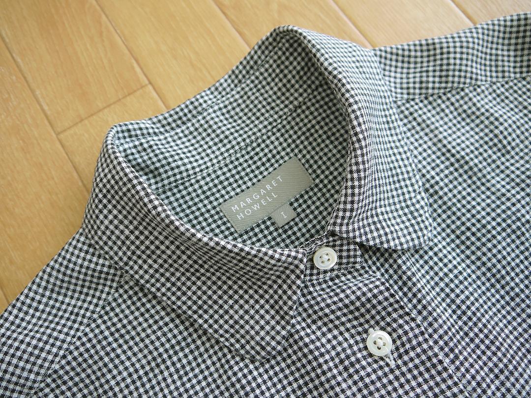 在庫限り Lune様専用 Margaret Howell 丸襟ギンガムチェックシャツ Www Anavara Com