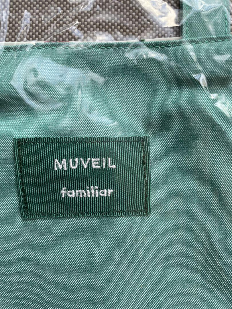 国産品 ファミリア familiar MUVEIL グリーン トートバッグ バッグ