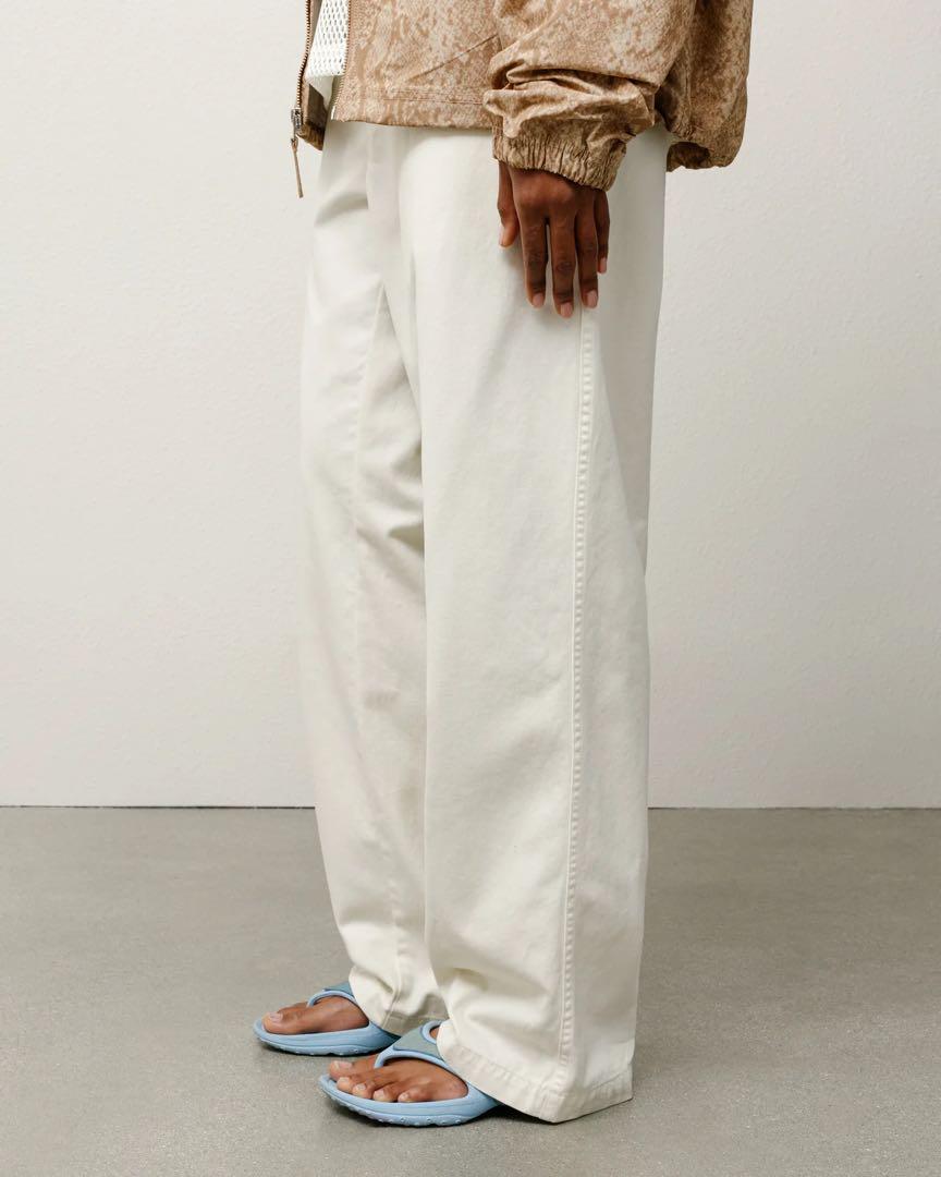 stussy BEACH PANT COTTON TWILL / BONE
