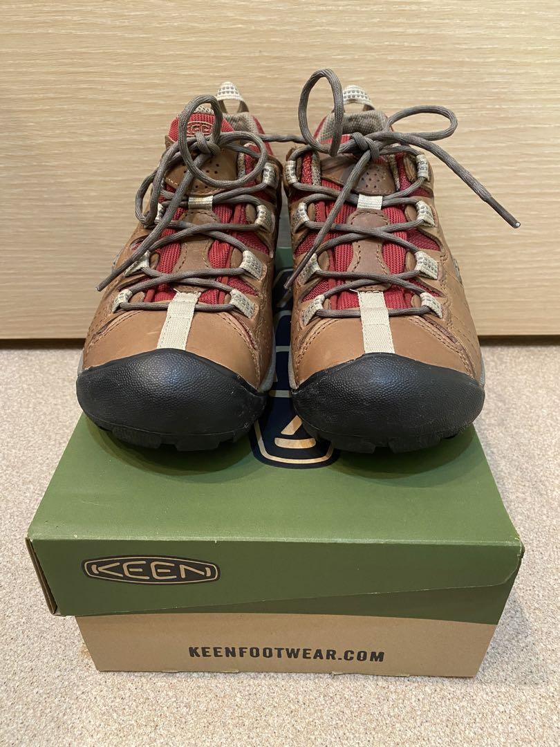 KEEN トレッキングシューズ ブラウン・レッド　防水