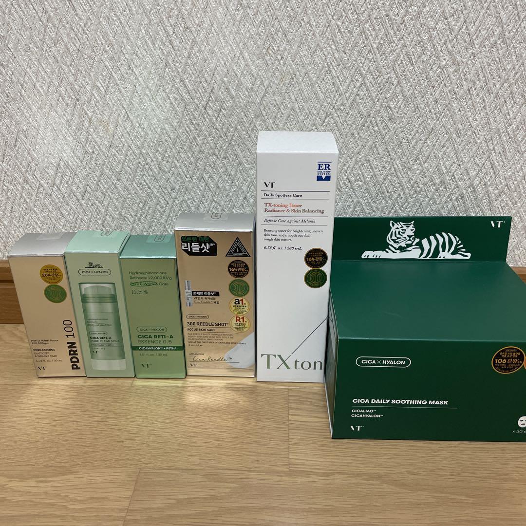 VT TXトーニング 6点セット CICA パック レチノール リードルショット