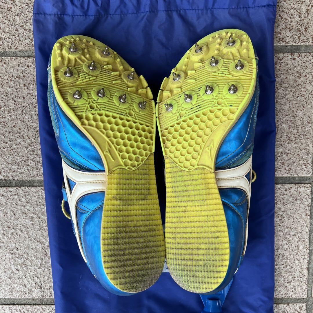 美品 走幅跳スパイク 跳躍スパイク ミズノ フィールドジオLJジャパン 限定品