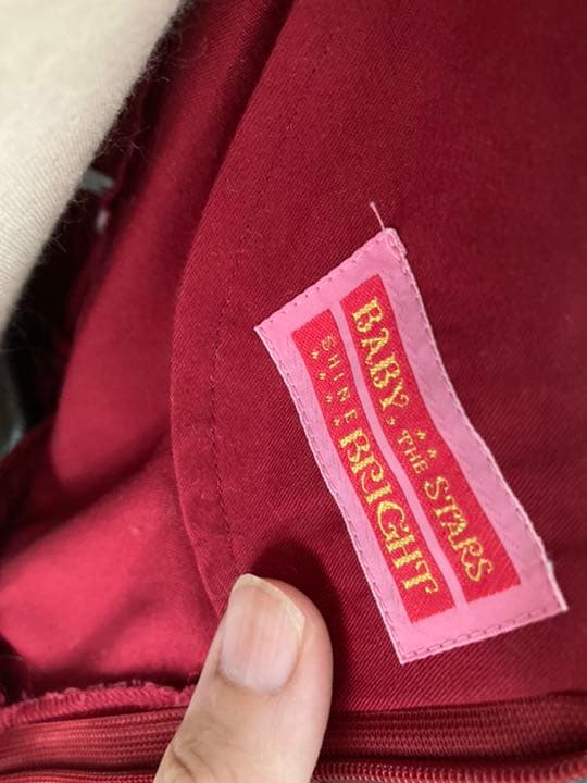 ショコラストライプ JSK エプロン付き エンジ | loneoakpoint.com