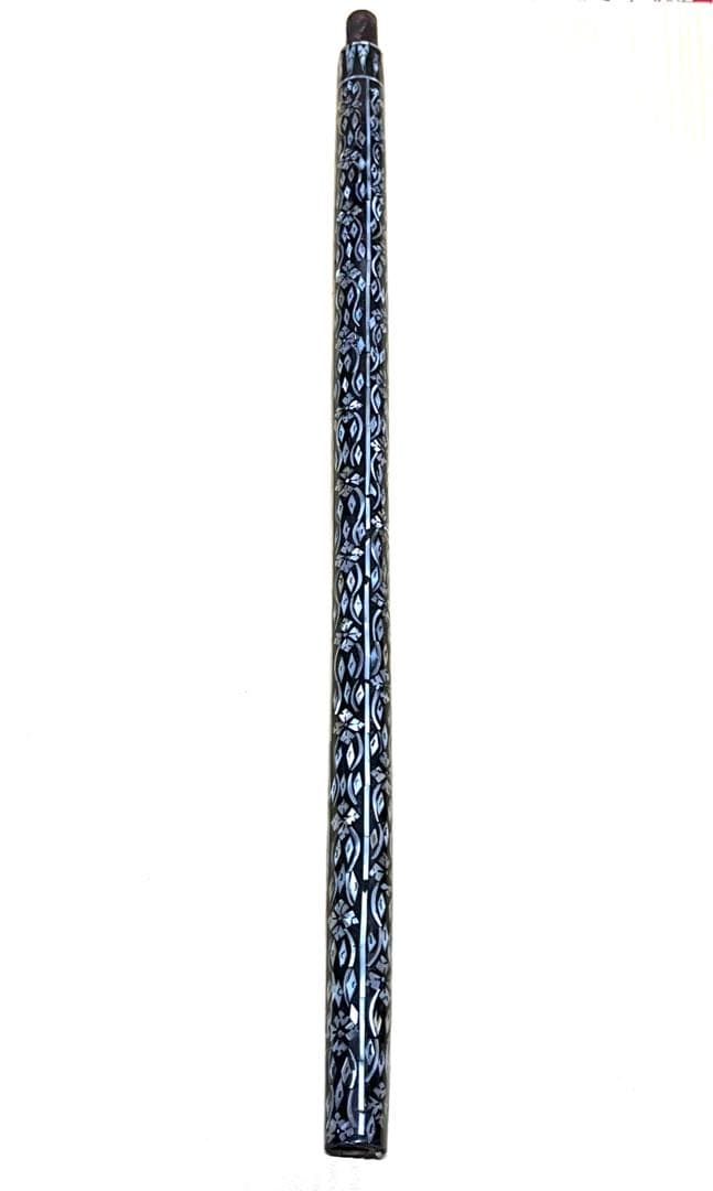 貝殻装飾 黒樹脂スティック 約45cm