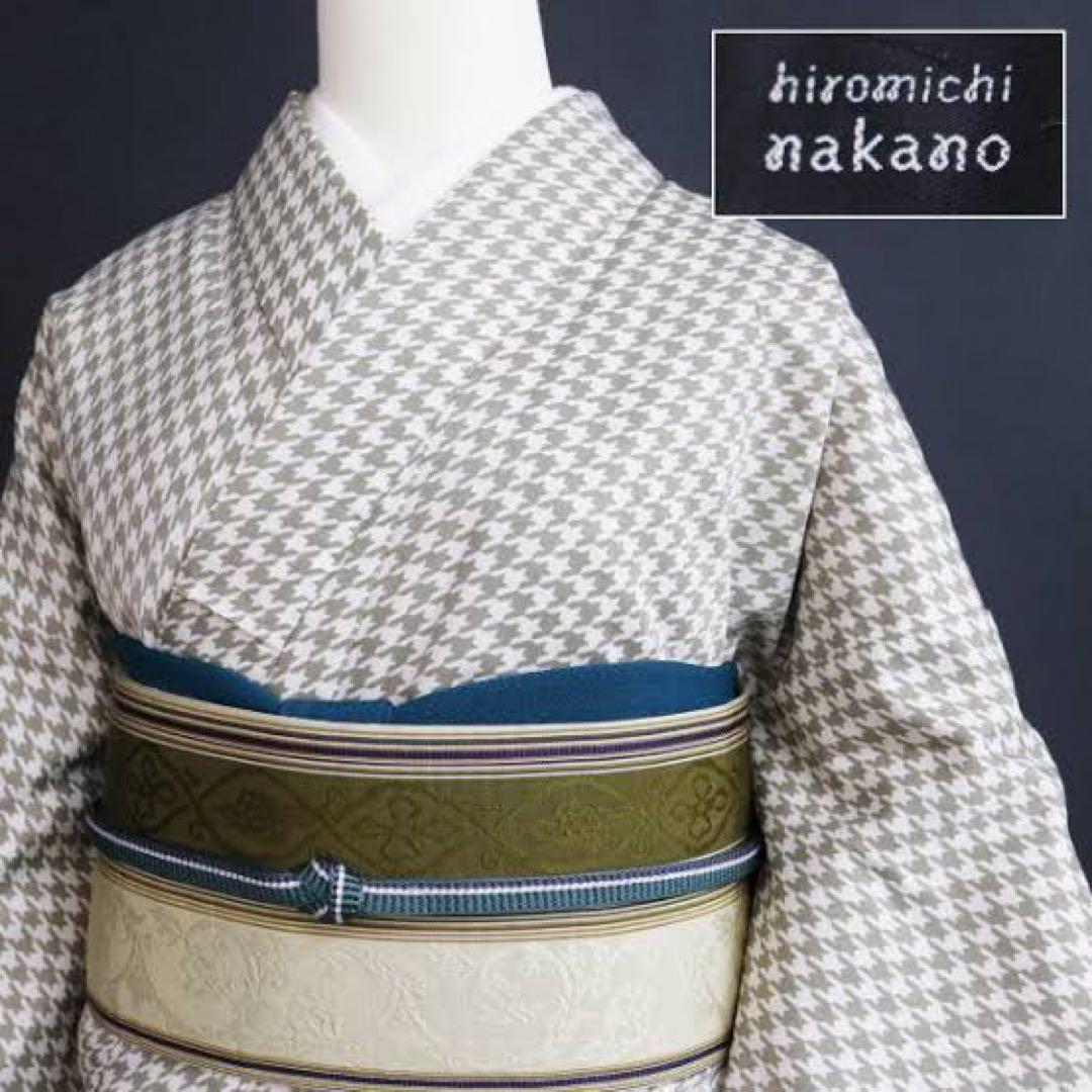 小紋 袷 千鳥柄 洗える着物 プレタ着物 ポリエステル着物 初心者