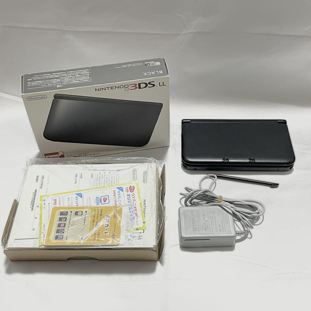 ニンテンドー3DS LL ブラック 本体 Nintendo 箱付き 動作確認