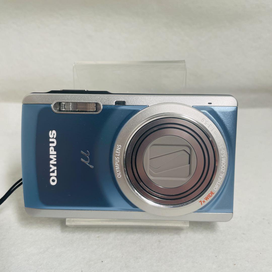 極美品】OLYMPUS オリンパス μ 7040 デジカメ ブルー 生産終了品
