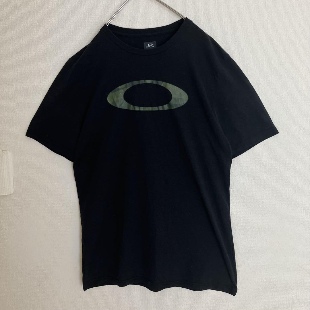 OAKLEY 迷彩ビッグロゴ オールドデザイン Tシャツtシャツ オークリー 黒