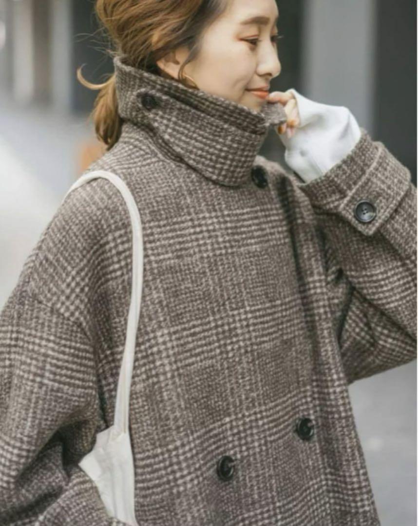 Spick and Span  Wスライバーチェックハーフコート