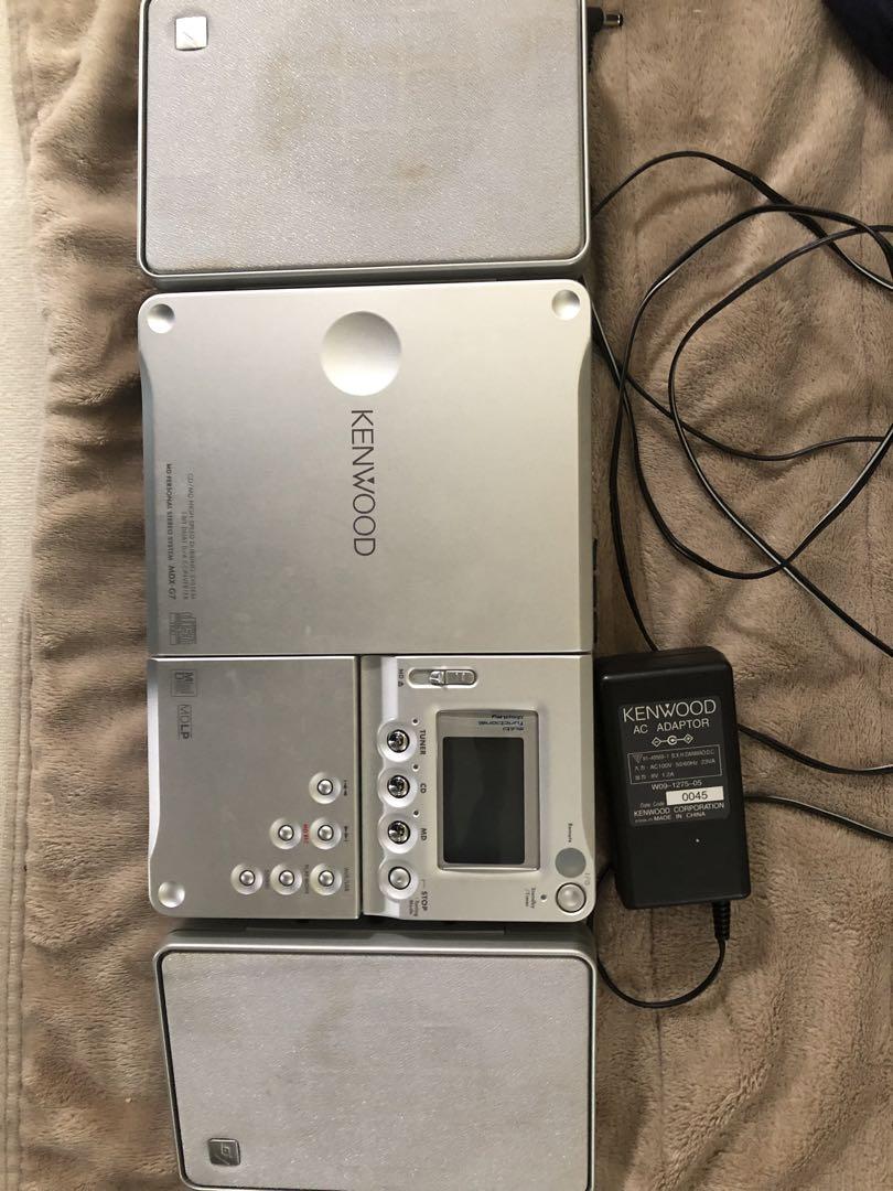 KENWOOD　MDX-G7　ラジオ・CD・MDコンポ　壁掛け　折りたたみ