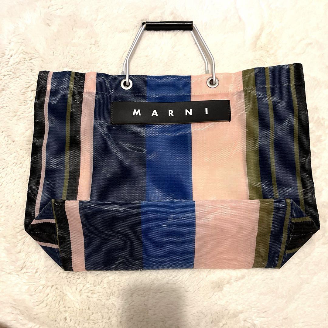 新品 マルニ MARNI マルニマーケット ストライプ トート