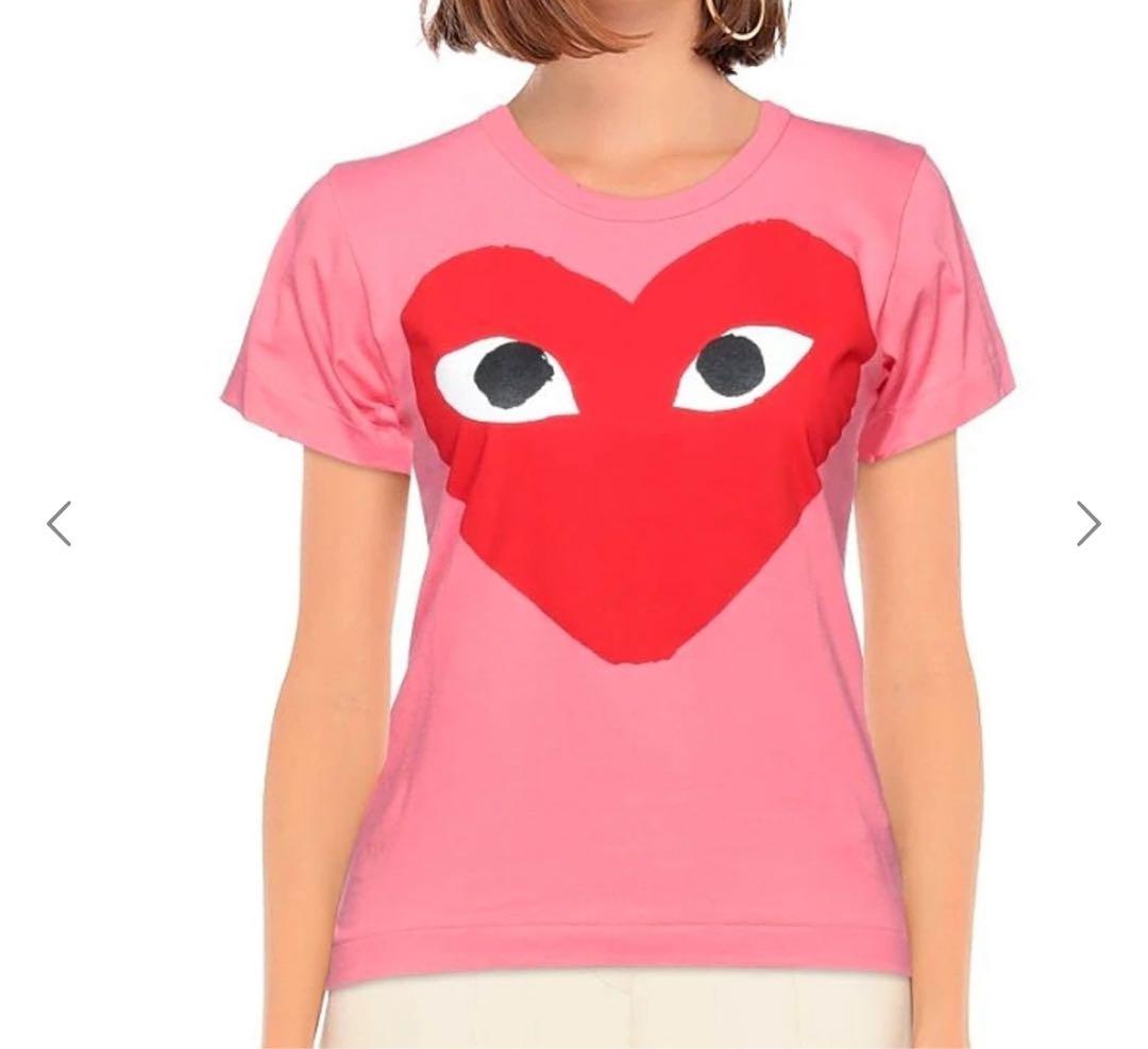 日曜限定セール/[新品]COMME des GARCONSピンクロゴTシャツ