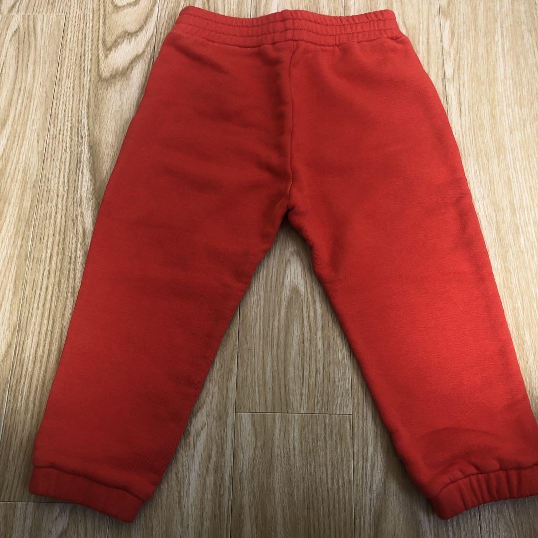 GUCCI ロゴ入り 赤 スウェットパンツ 90