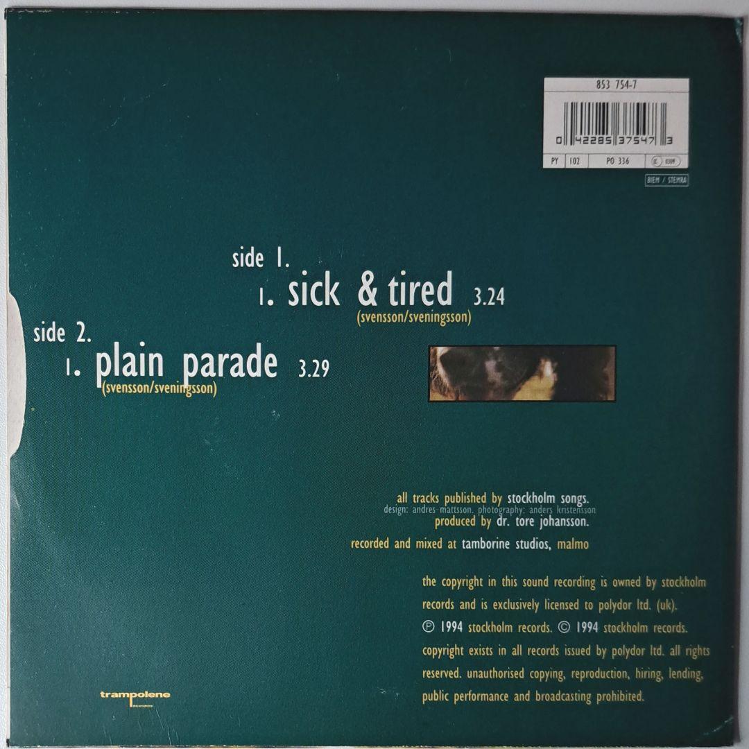 The Cardigans　Sick & Tired　レコード　カーディガンズ