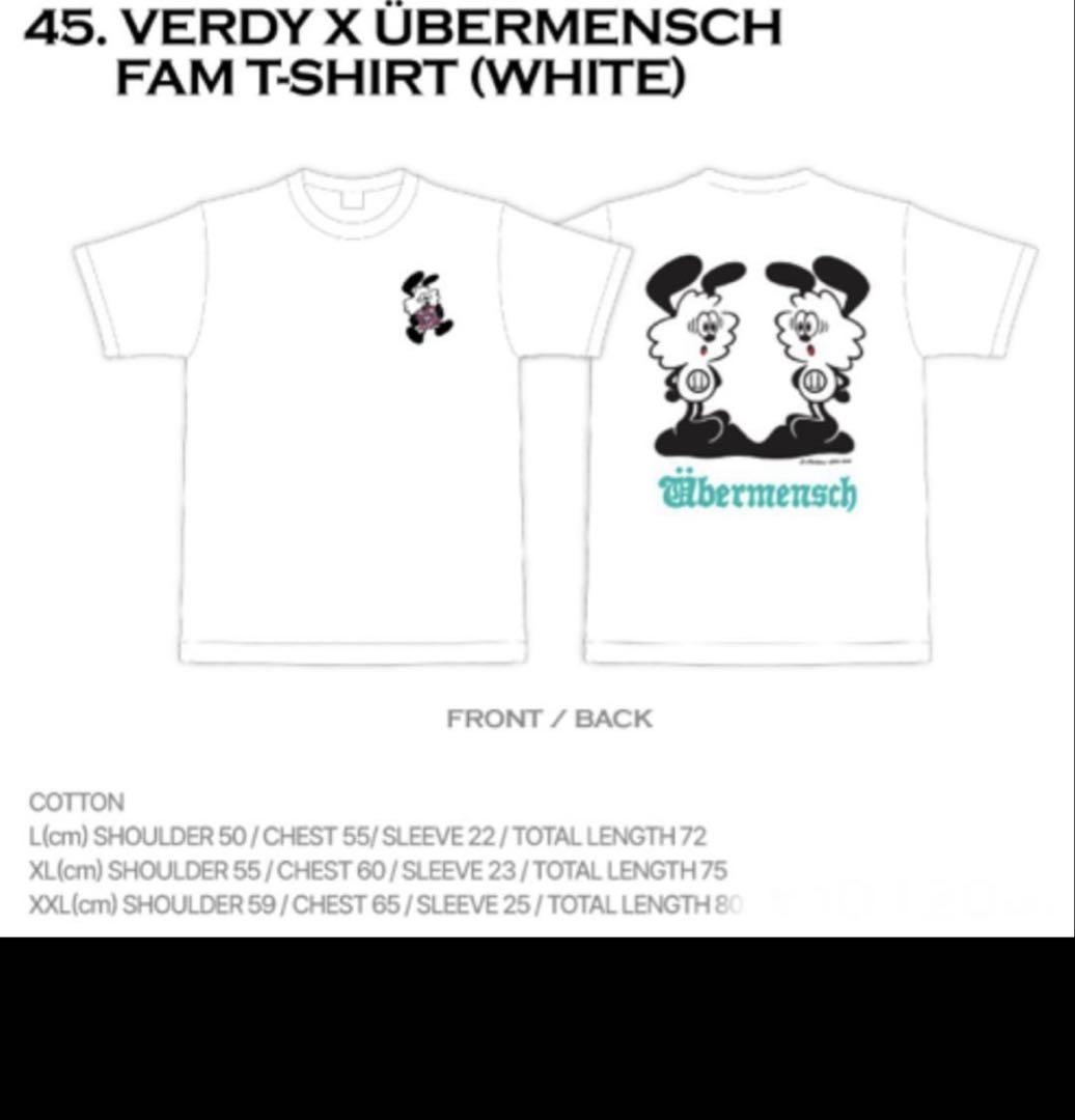 VERDY x G-DRAGON Ubermensch T-Shirt白XL（VERDY x G-DRAGON