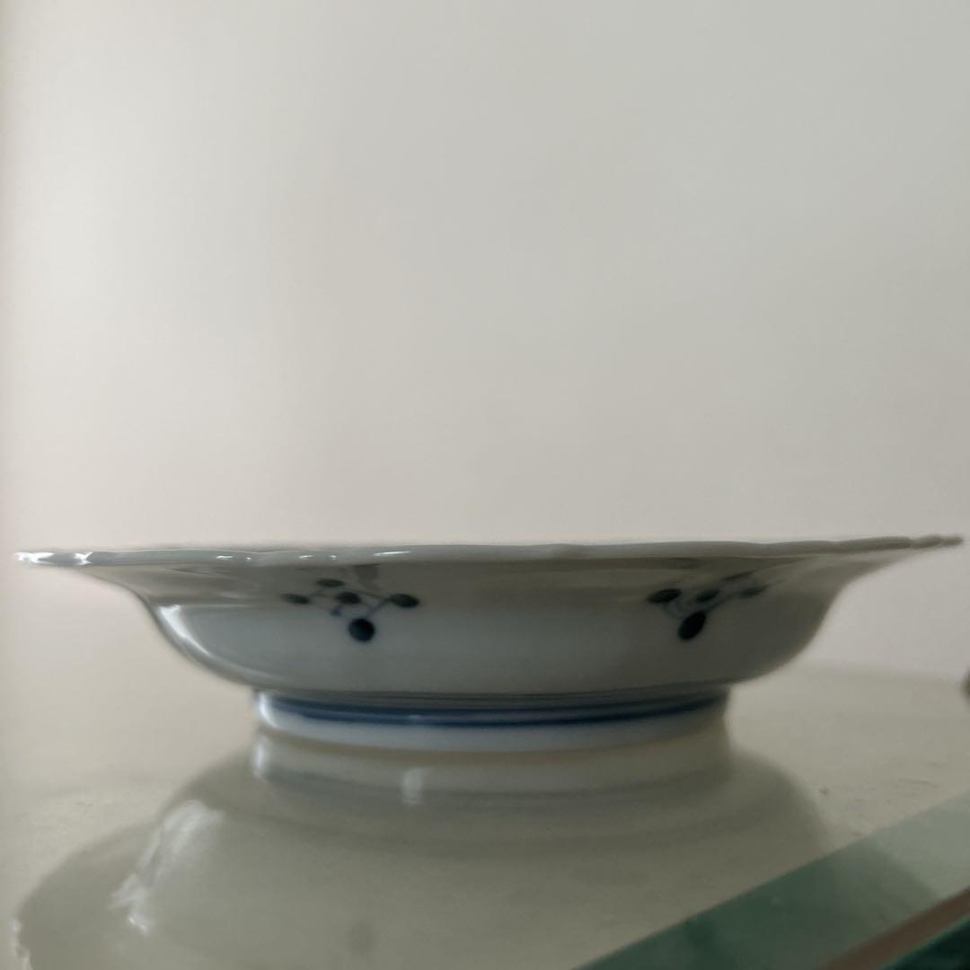 山本長左氏（妙泉陶房）径14cm 陽刻芙蓉手　1枚