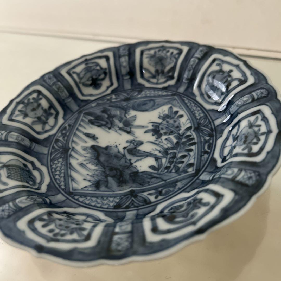 山本長左氏（妙泉陶房）径14cm 陽刻芙蓉手　1枚
