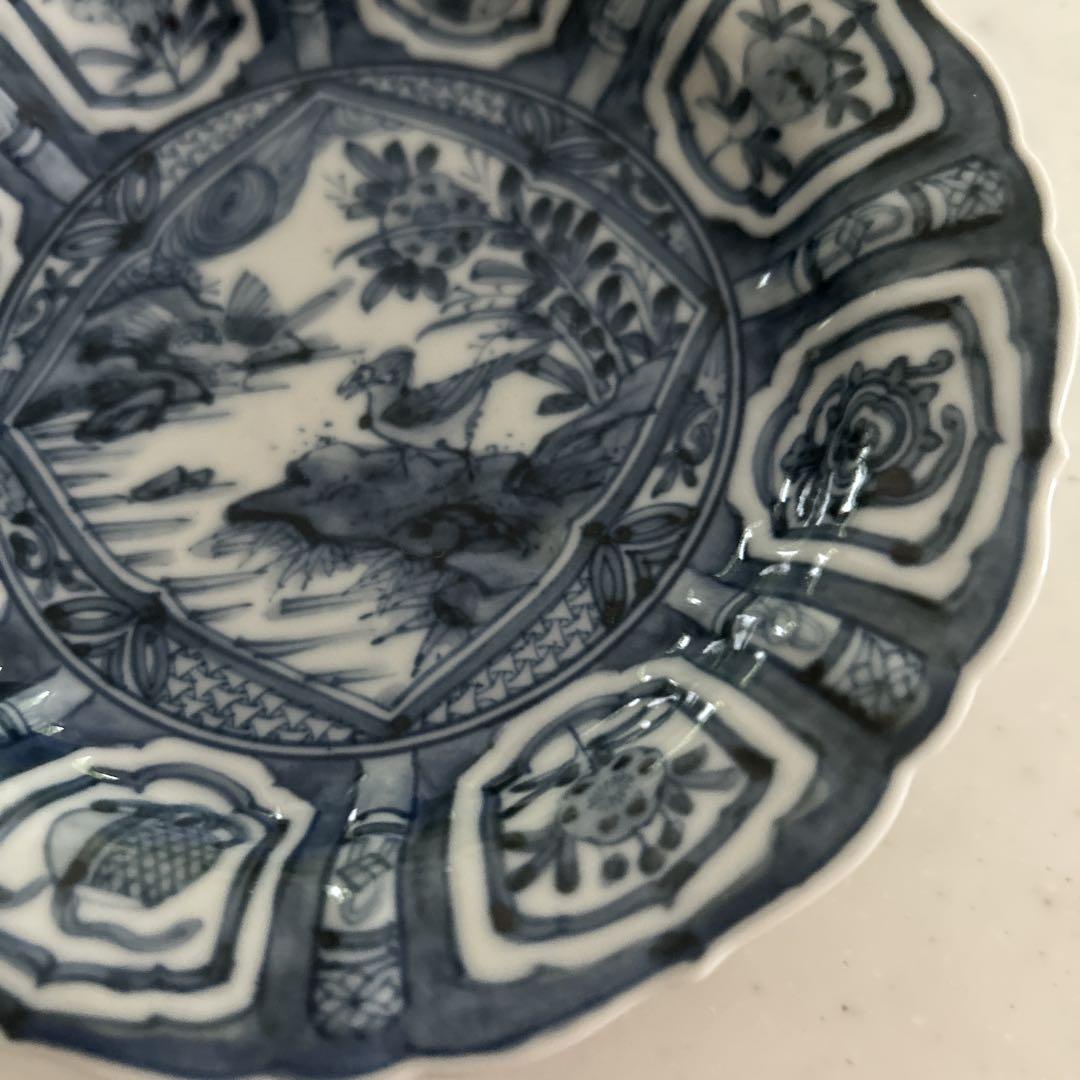 山本長左氏（妙泉陶房）径14cm 陽刻芙蓉手　1枚