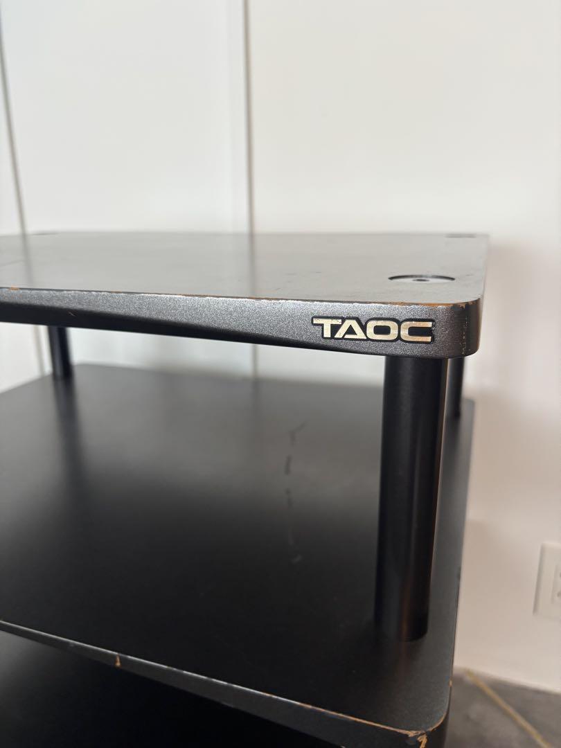 【引取限定】TAOC オーディオラック 4段 黒　愛知県名古屋市
