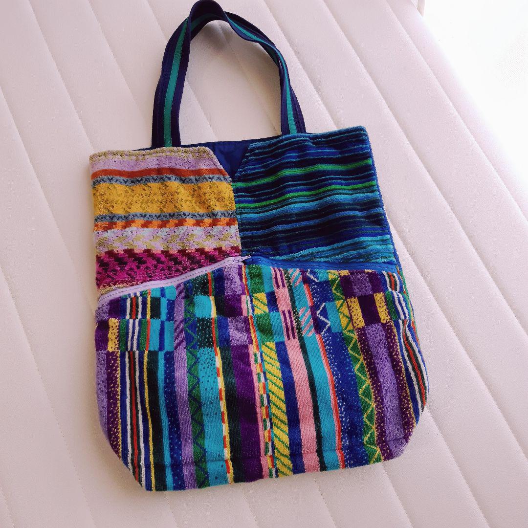 メルカリ 名前刺繍あり 高級タオルサロン カラカラのバック