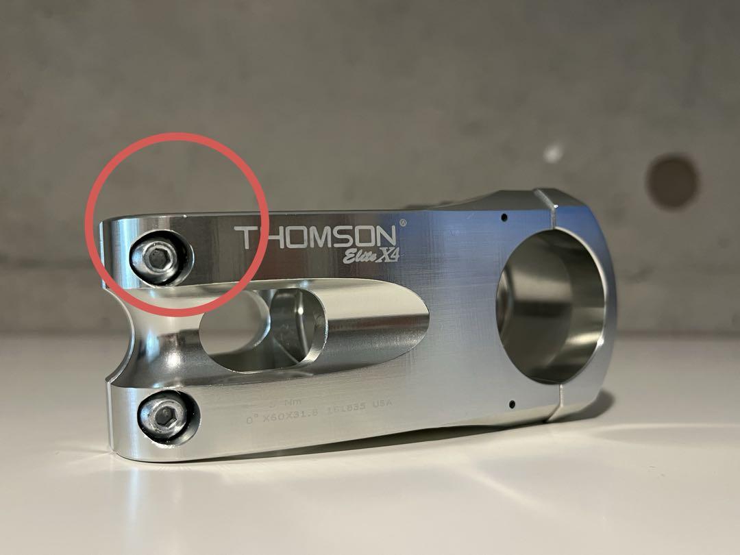 THOMSON MTB STEM X4 シルバー　60mm/0度