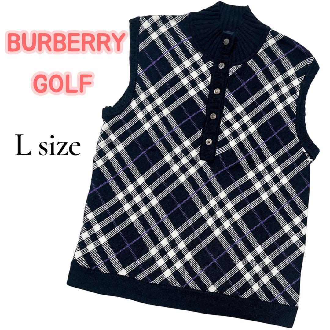 BURBERRY GOLF バーバリー　ゴルフベスト L ノバチェック柄 BURBERRY GOLF バーバリー ゴルフベスト L ノバチェック柄