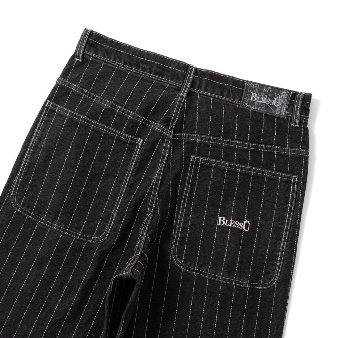 ブラック bless u BU stripe denim Mサイズ 即完売 新品