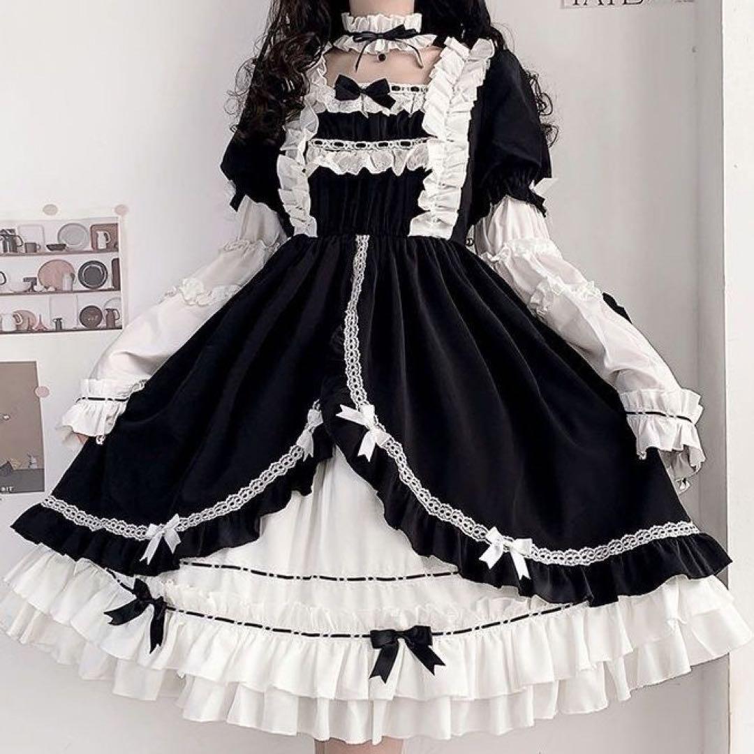 lolita オリジナル 洋服 ロリータ ワンピース T746#
