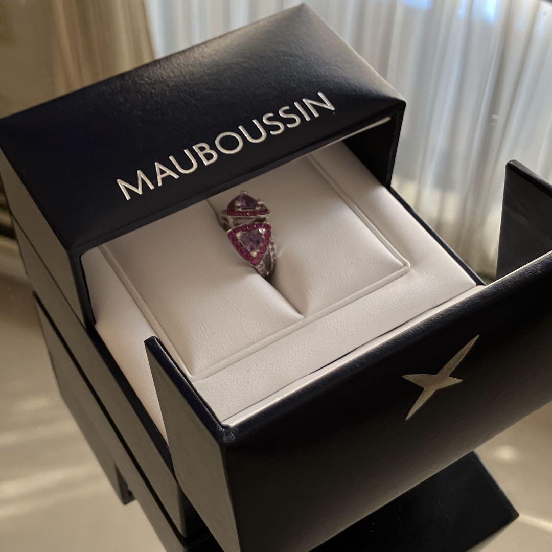 ⭐︎美品⭐︎ MAUBOUSSIN モーブッサン　リング　ルビー　ダイヤ　アメジスト