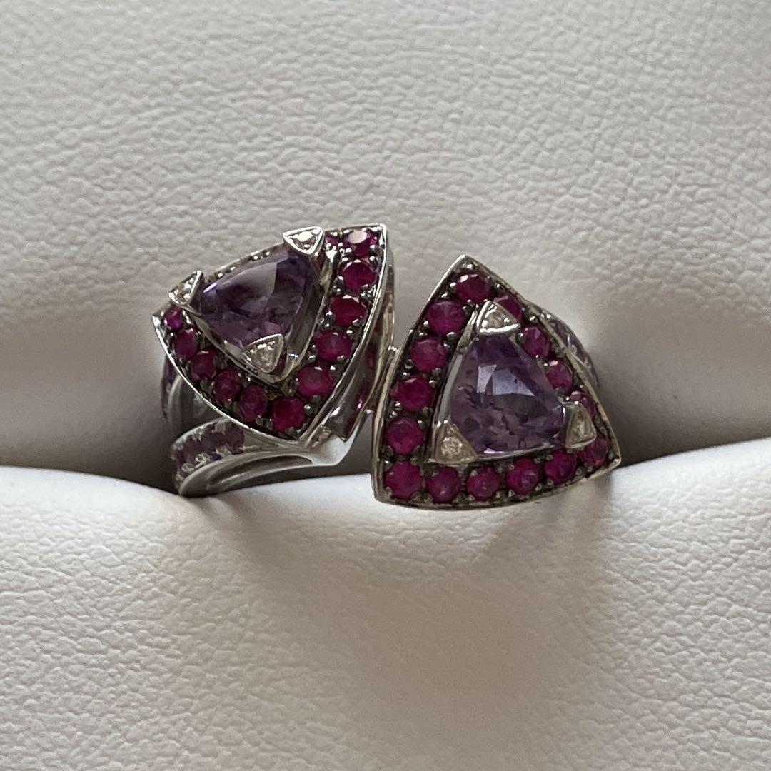 ⭐︎美品⭐︎ MAUBOUSSIN モーブッサン　リング　ルビー　ダイヤ　アメジスト
