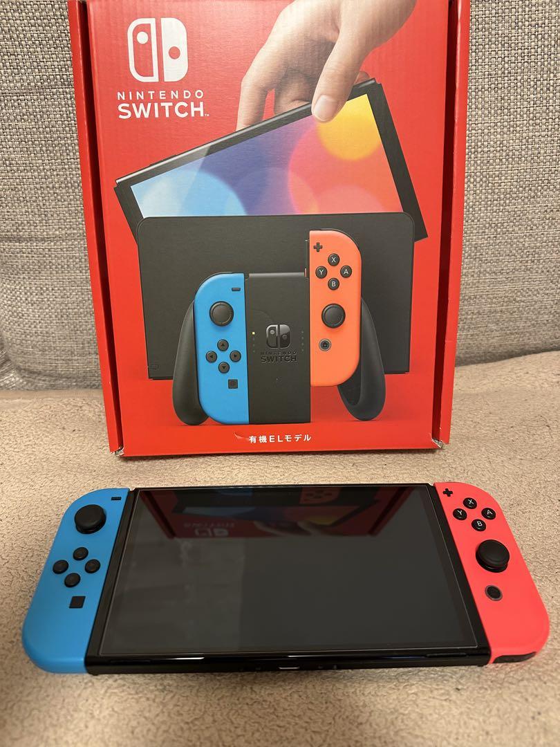 Nintendo Switch 有機ELモデル 青/オレンジ - メルカリ