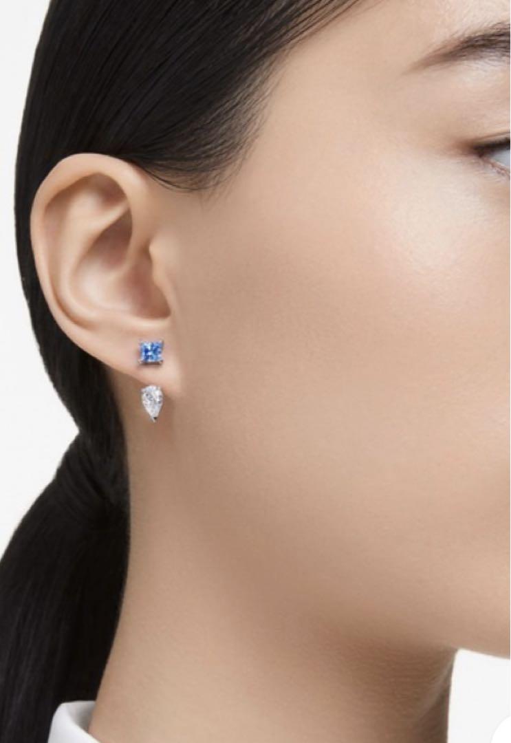 Swarovski スワロフスキー　2way 両耳ピアス　ジルコニア　ブルー Swarovski スワロフスキー 2way 両耳ピアス ジルコニア ブルー