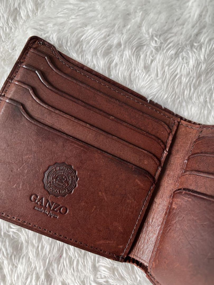 【ケセマ】GANZO 二つ折り財布 ダークブラウン