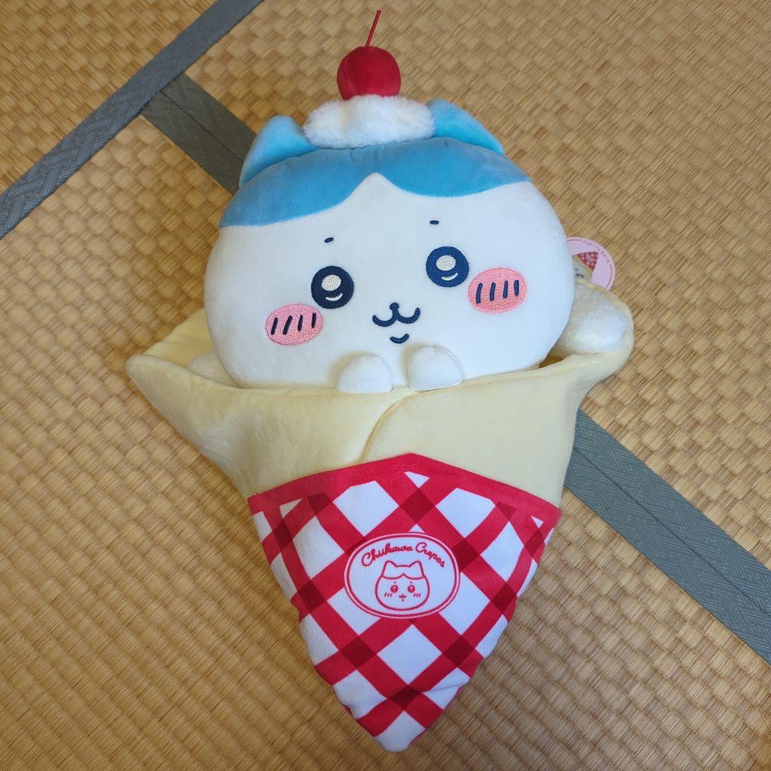 【ちいかわ】クレープくじ A賞 BIGクレープな抱っこぬいぐるみ ハチワレ ちいかわ クレープくじ☆A賞：BIGクレープな抱っこぬいぐるみ