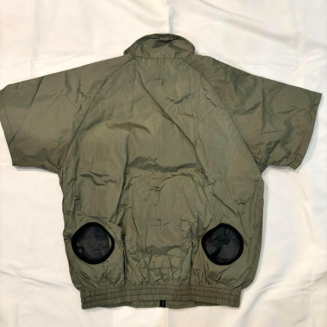 空調服 ファンバッテリーセット 半袖 L カーキ 屋外 屋内 作業服 作業着