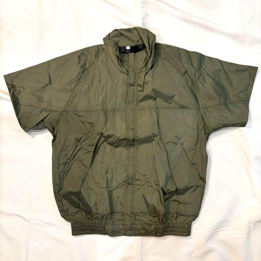 空調服 ファンバッテリーセット 半袖 L カーキ 屋外 屋内 作業服 作業着