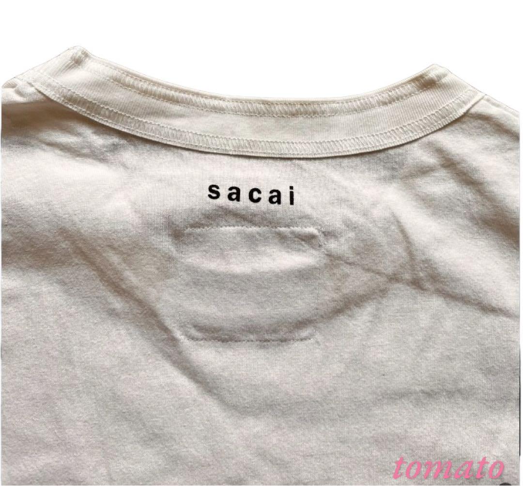 【しゅん】sacai Graphic T-shirt AW23  白 3