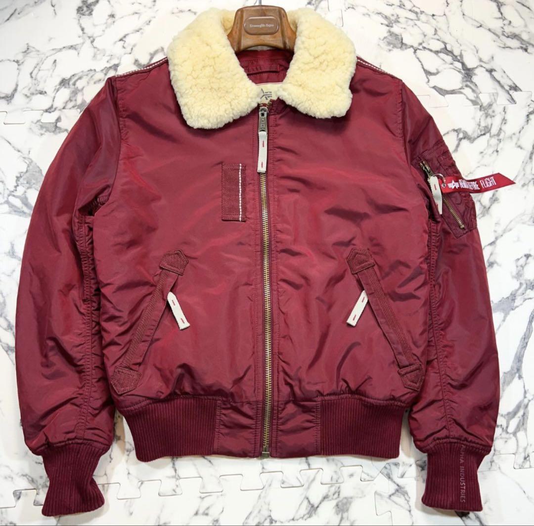 ALPHA INDUSTRIES B-15 ボアカスタム　ボルドー